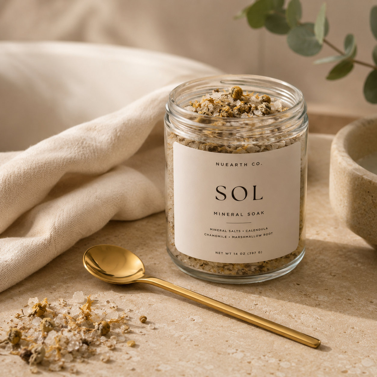 Gold Bath Spoon